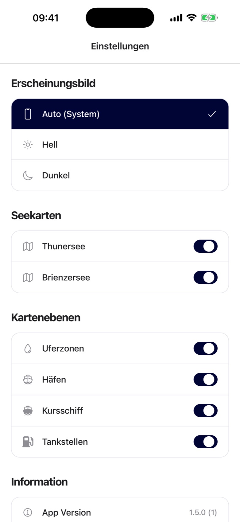 Screenshot 2: Seekarte Thunersee
