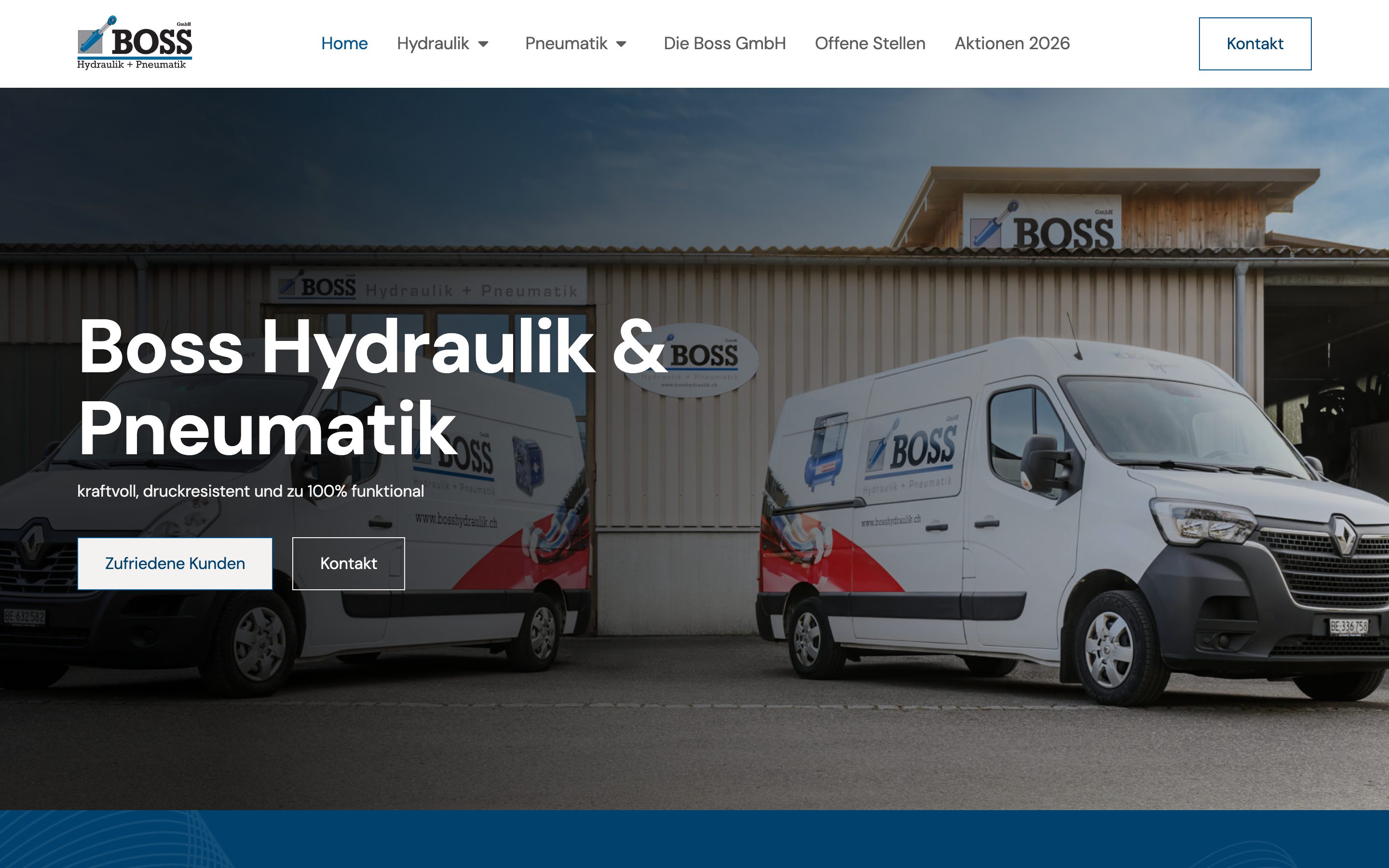 Screenshot: Boss Hydraulik AG