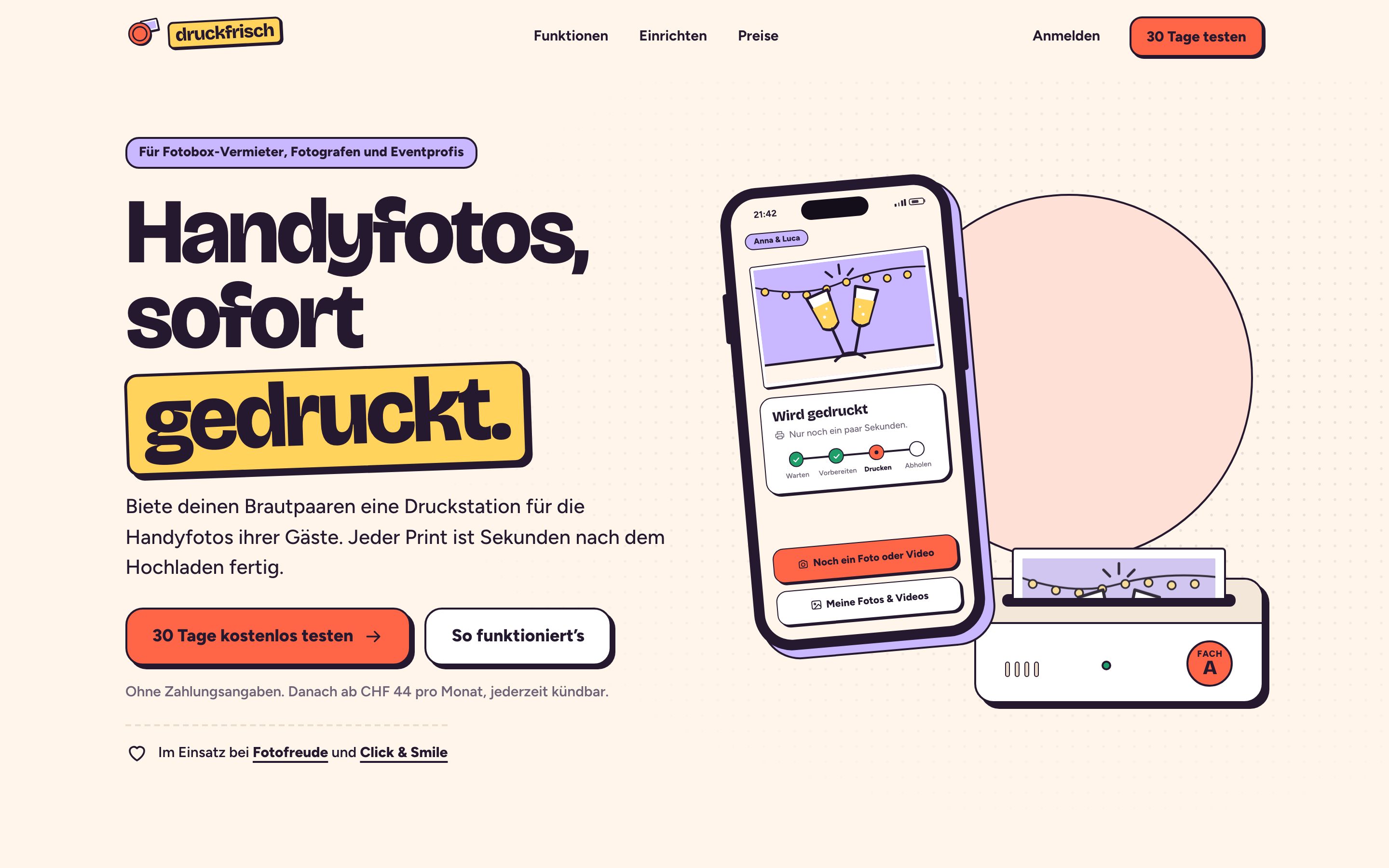 Screenshot: druckfrisch
